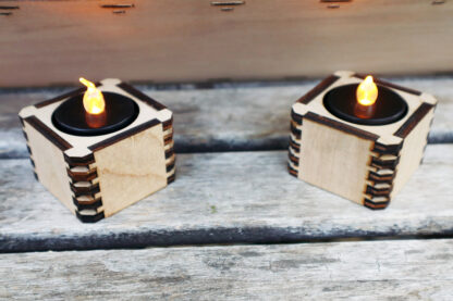 cube candle stand