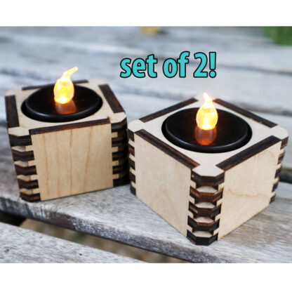 cube candle stand